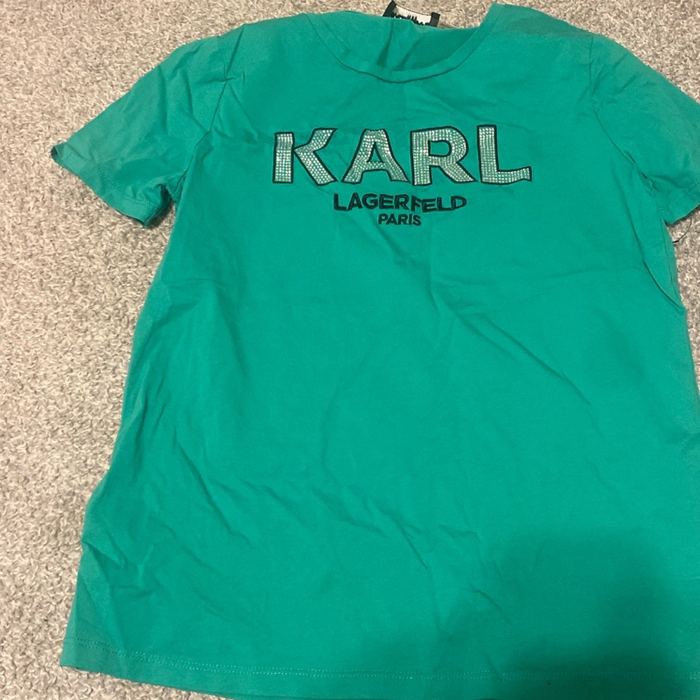 Green Karl Lagerfield shirt